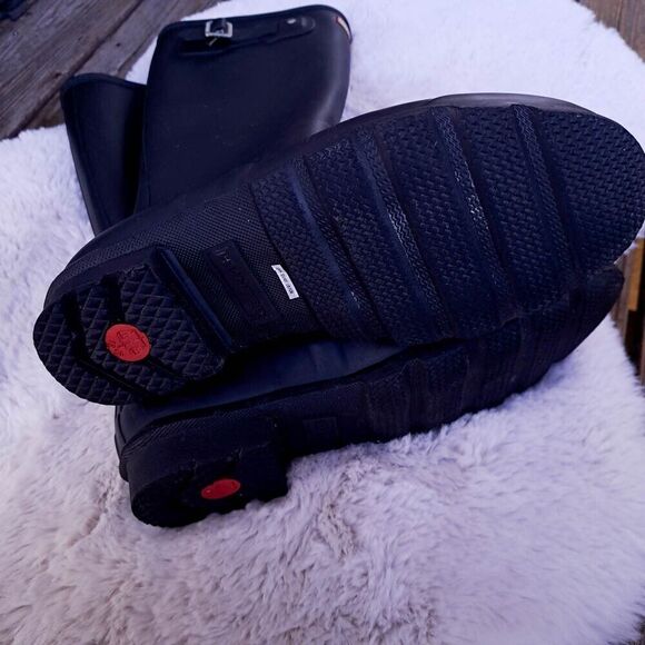 Hunter Boots Women's Size 10 Original Tall Matte Black Rain Boots EUC - Picture 11 of 13